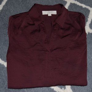 LOFT Popover Blouse